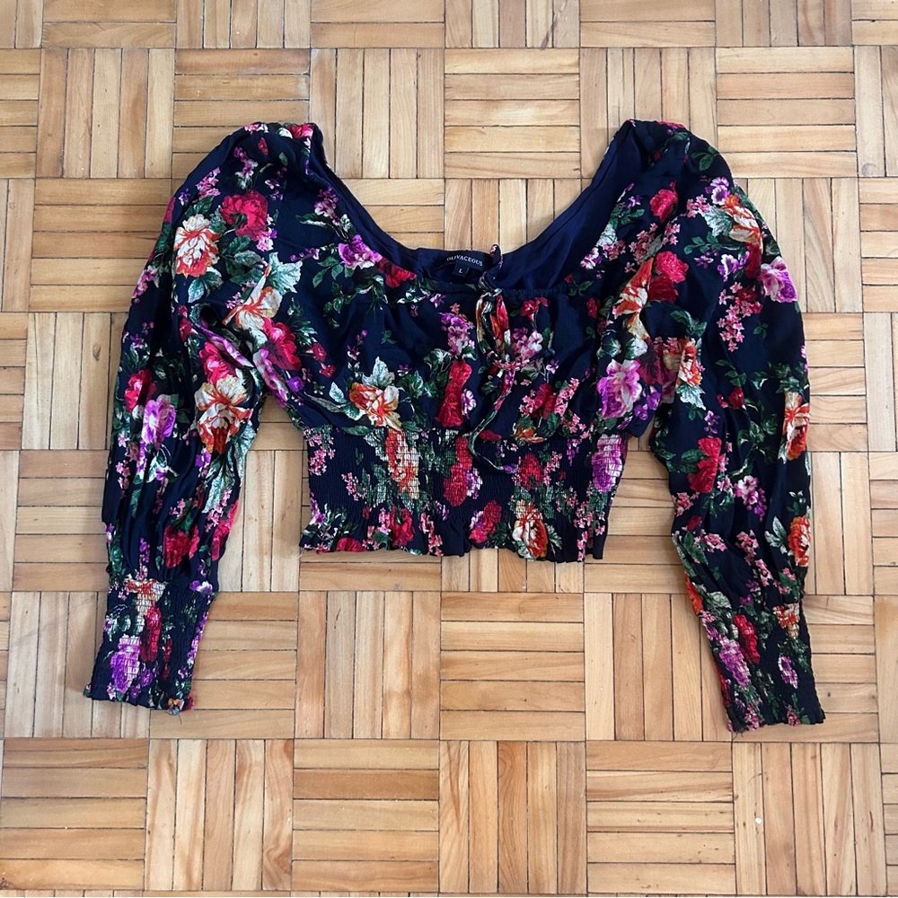 Floral Milkmaid Blouse